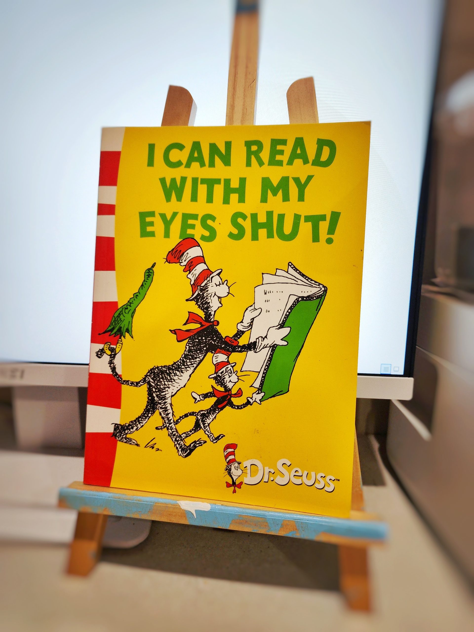 I can read with my eyes shut!